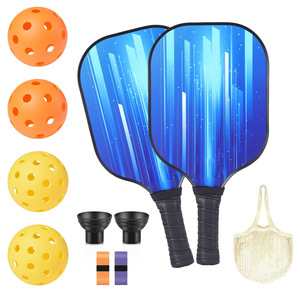 Juego de palas de pickleball Peak de 13.4 mm de fibra de vidrio, certificado por la USAPA, con pelotas y bolsa de malla - Product Image 1