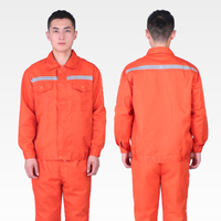 Ensemble de vêtements de travail réfléchissants unisexes personnalisés en gros pour l'industrie, l'usine, l'atelier, la mécanique, la réparation, uniforme de travail