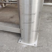 40KL Réservoir de stockage en acier inoxydable de haute qualité Industrie cosmétique Réservoir de fabrication Support de réservoir de grande capacité Personnalisé