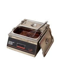 Fondeuse à chocolat commerciale haute capacité, machine multifonctionnelle pour faire fondre le chocolat et le fromage, idéale pour les hôtels, les pâtisseries et les cafés