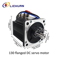 Kit de contrôleur de moteur servo Lichuan basse tension 48V45A 2500RPM 1.5KW, kit de pilotes de moteur servo CC 1500W 6N.m pour l'énergie nouvelle/la gravure