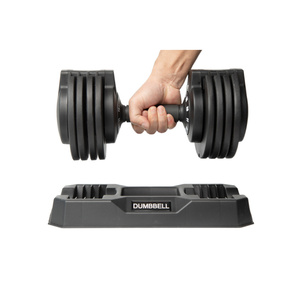 Haltères réglables de 27,5 lb/12,5 kg, haltères multi-poids, réglage rapide <span class=keywords><strong>du</strong></span> poids, adaptés aux entraînements - Product Image 2