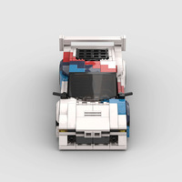 Bloques de Construcción de Plástico ABS Compatibles con las Ladrillas de la Marca, Coche de Carreras Deportivo de Lujo de Partículas Pequeñas, Modelo de Juguete Educativo DIY