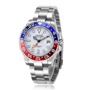 Nuevo Reloj Mecánico para Hombre Parnis de 40 mm con Bisel Verde Dorado, Cristal de Zafiro, Acero Inoxidable 316L, Automático, Resistente al Agua - Product Image 3