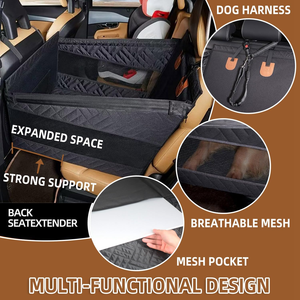 Funda de Asiento para Perro, Hamaca para Mascotas con Base Rígida, Cama Cómoda para Viajes, Dos Tamaños Disponibles - Product Image 2