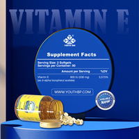 Softgel Vitamin E Alami Lanjutan 400 IU Dukungan Kesehatan Harian dan Kesehatan Kulit untuk Lansia Dewasa Siap Dikirim