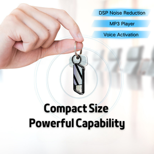 Zd09 Xách Tay Mini Keychain Âm Thanh Ghi Âm Giọng Nói Với Phát Lại Tiếng Ồn-Hủy Bỏ Ghi Âm Giọng Nói Thiết Bị Cho Sử Dụng Cá Nhân Cuộc Họp - Product Image 2