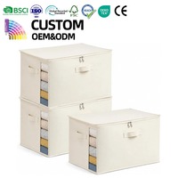 HomeHacks - Bacs de rangement pliables multifonctionnels en tissu non tissé pour vêtements et chaussures, pour le salon et la garde-robe