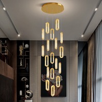 Luminaire suspendu de luxe pour duplex, idéal pour les appartements et villas modernes et minimalistes - Luminaire suspendu pour hall