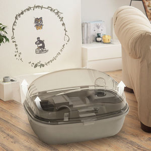 Grande Cage Intérieur Petit <span class=keywords><strong>Pet</strong></span> Villa PP Elevage avec Roues Courantes et Skylight Boîte à Hamster Fermée - Product Image 6