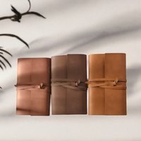 Journal en cuir Crazy Horse vintage Wenshun A5 A6 rechargeable, planificateur de voyage, logo personnalisé, cadeau