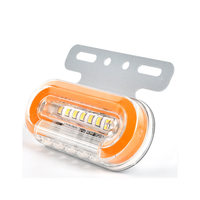 Nuevas Luces Laterales LED de Advertencia de Emergencia de Alta Calidad, 12V-24V, Impermeables, ABS+LED, Blanco/Amarillo, Doble Color, para Camiones, Modificación/Actualización