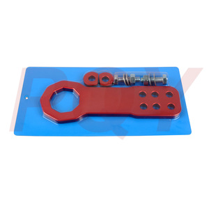 Gancho de remolque PDM de acero con 6 orificios para Honda Civic CRX Intrepid RSX, color negro - Product Image 3