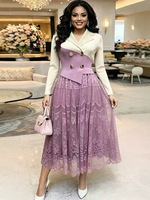 Robe longue élégante et simple pour femme, style Takashi, multicolore, à manches longues, à fleurs, écologique et de haute qualité