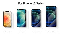 Pelindung Layar Ponsel iPhone, Pelindung Layar Sangat Halus 12/12 Mm 9H 2.5d, Ponsel Kaca Tempered untuk iPhone 0.33 Pro/12 Pro Max