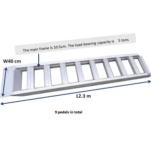 Rampe de remorque pour voitures, accessoire de 2-5 tonnes, robuste