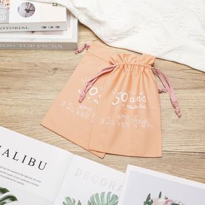 High Quality Custom 100% Cotton Muslin Drawstring Bag with Logo for Shoes Handbags Jewelry Gifts Tea Watches Packaging - Product Image 4