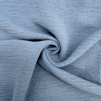 CEY Airflow vente en gros crêpe Cey 180D tissu teint uni nouveau produit tissus textiles froissés tissés pour femmes ensemble de robes abaya