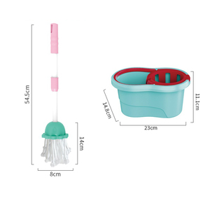 Lucky Toys Ensemble d'outils <span class=keywords><strong>de</strong></span> nettoyage amusant pour jeu d'imitation, jouet <span class=keywords><strong>de</strong></span> nettoyage domestique, kit <span class=keywords><strong>de</strong></span> nettoyage pour la maison, balai, serpillière, seau à déchets - Product Image 4