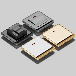 Electroplated Tường Đèn chuyển đổi ổ cắm thiết kế nhà máy bán hàng trực tiếp chuyển đổi ánh sáng 20A/45A Máy nước nóng công suất cao chuyển đổi - Product Image 1