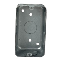 Caja de Conexiones de Acero Galvanizado Personalizada de Alta Gama, 7 Orificios, 3.5x2x1.5 Pulgadas, Rectangular, Duradera, Anticorrosión, Resistente al Fuego