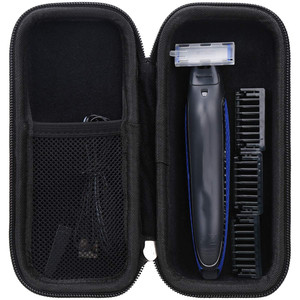 Micro Touch Solo триммер для всего тела и бритвы дорожный футляр водонепроницаемый материал EVA жесткий футляр для хранения - Product Image 1