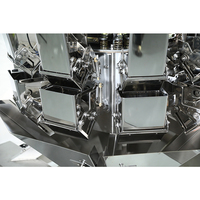 Balance combinée multi-têtes automatique 10 voies pour chips de pommes de terre/plantains/bananes et tranches de carottes - Acier inoxydable 304, avec sacs