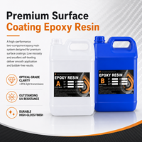 Résine époxy liquide transparente 2:1 durable, résistante aux intempéries et écologique pour revêtement en fibre de carbone pour bateaux marins et travaux du bois