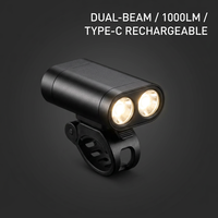 Lampe de vélo haute luminosité, super brillante, rechargeable par USB, étanche, LED, pour la sécurité, éclairage avant pour la conduite de nuit sur route et en montagne