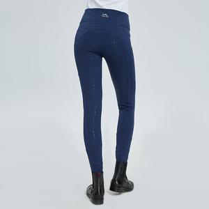 Vêtements OEM pour femmes Pantalons d'entraînement plats en silicone à haute élasticité Pantalons d'équitation Pantalons d'équipement pour chevaux - Product Image 4