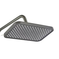 Ensemble de douche gris anthracite en aluminium spatial avec pommeau de pluie, douchette à main et bidet mural - Duchas De Bano