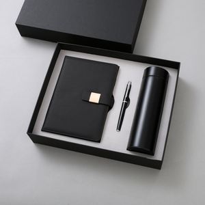 Set <span class=keywords><strong>de</strong></span> Papelería con Botella <span class=keywords><strong>de</strong></span> Agua Aislada y <span class=keywords><strong>Cuaderno</strong></span> <span class=keywords><strong>de</strong></span> Cuero PU A5 con Bolígrafo, Personalizado con Logotipo, Regalo <span class=keywords><strong>para</strong></span> Profesores - Product Image 2
