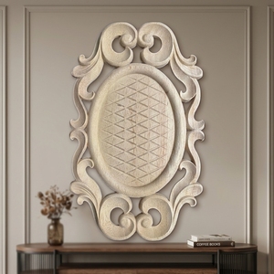 <span class=keywords><strong>Apliques</strong></span> Decorativos <span class=keywords><strong>de</strong></span> Madera Maciza con Tallado Floral, Adornos <span class=keywords><strong>de</strong></span> Madera <span class=keywords><strong>para</strong></span> Muebles, Gabinetes, <span class=keywords><strong>Espejos</strong></span> y Decoración del Hogar - Product Image 4