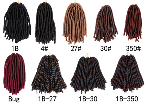 Soft Faux Locs Crochet Hair Soft Locs Hair Twist Braiding Crochet Hair Thick African <strong>Dreadlocks</strong> for Girls <strong>Synthetic</strong> Fiber - Product Image 5
