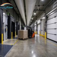 Chambre froide modulaire industrielle de grande taille, 5000 mètres cubes, panneaux PU isolés de 150 mm, pour entrepôt de transformation alimentaire, 380V/50Hz
