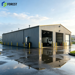 Entrepôt commercial préfabriqué à ossature métallique préfabriquée à haute clarté de sol, structure robuste pour stockage intensif - Product Image 1