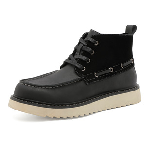 Bottes montantes rétro tendance pour hommes automne 2026 – Chaussures décontractées et élégantes pour le travail - Product Image 3
