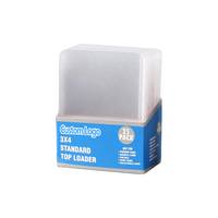 100 pcs Top Loader Plastik Ukuran Standar Eksklusif Trainer Kualitas Ultra Jernih 35PT untuk Kartu Trading Olahraga dengan Sleeve Kartu Transparan