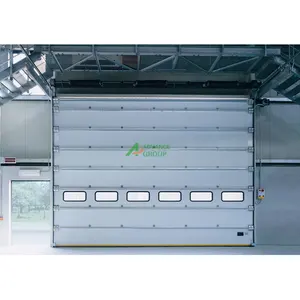 Industrial Automatic Insulated Sliding up Overhead Sectional Garage Door for Factory