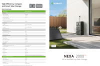 Batterie solaire de balcon Growatt NEXA 2000 avec protection IP66, 40 Ah, 2 kWh, LiFePO4, micro-onduleur 800 W, stockage et fonction Plug-and-Play