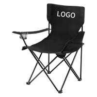 Silla de playa plegable con logotipo personalizado CCH, equipo portátil para acampar y recreación al aire libre