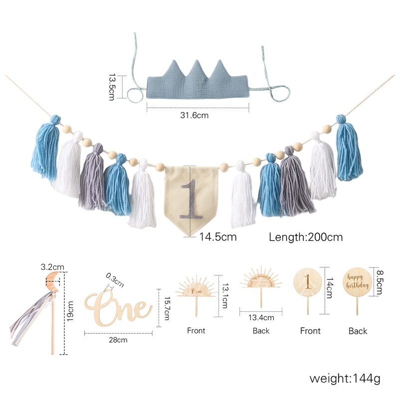 Bébé 1er anniversaire costume bleu