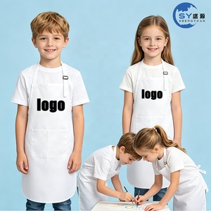 Delantal de Cocina Personalizado con Logotipo, Delantal de Chef sin Mangas con Correa Ajustable <span class=keywords><strong>para</strong></span> los Hombros, Delantal de Cocina de Poliéster <span class=keywords><strong>para</strong></span> Niños y Adultos - Product Image 1