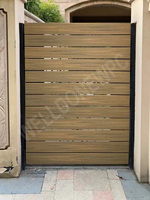 Panneaux muraux, panneaux de façade en bois, placage de bois, panneau extérieur, revêtement mural, revêtement mural extérieur en PVC, bardage, bardage de façade