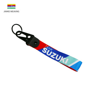 Nhà máy nóng bán tùy chỉnh chuyến bay vải thêu máy bay phản lực <span class=keywords><strong>tag</strong></span> dệt Keychain với logo riêng của bạn - Product Image 2