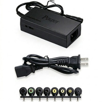 Prix d'usine, adaptateur secteur universel 12-24V 5A 96W à 7 niveaux de réglage, prise EU, US, UK, 8 prises, adaptateur secteur pour ordinateur portable