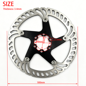 Petit disque de frein pour vélo <span class=keywords><strong>BMX</strong></span> <span class=keywords><strong>Freestyle</strong></span> 140 mm 160 mm, disque de frein léger de petite taille - Product Image 5
