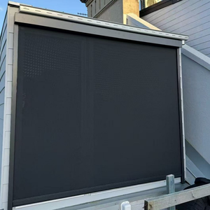 Persiana Enrollable Exterior Motorizada de PVC Transparente, Resistente al Viento y a los Rayos UV, para Cafetería, Restaurante, Terraza, Pérgola, Personalizable - Product Image 4