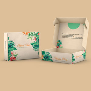 高品質 高級 オリジナル印刷ロゴ入り 段ボール製折りたたみ式 郵送用梱包・発送用ブラックカートンボックス - Product Image 5