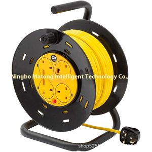 Tùy chỉnh Cáp di động Reel cho thiết bị công nghiệp tiêu chuẩn người Anh 13A cắm 25m mở rộng dây Reel cầu chì NEMA nữ loại cuối - Product Image 1